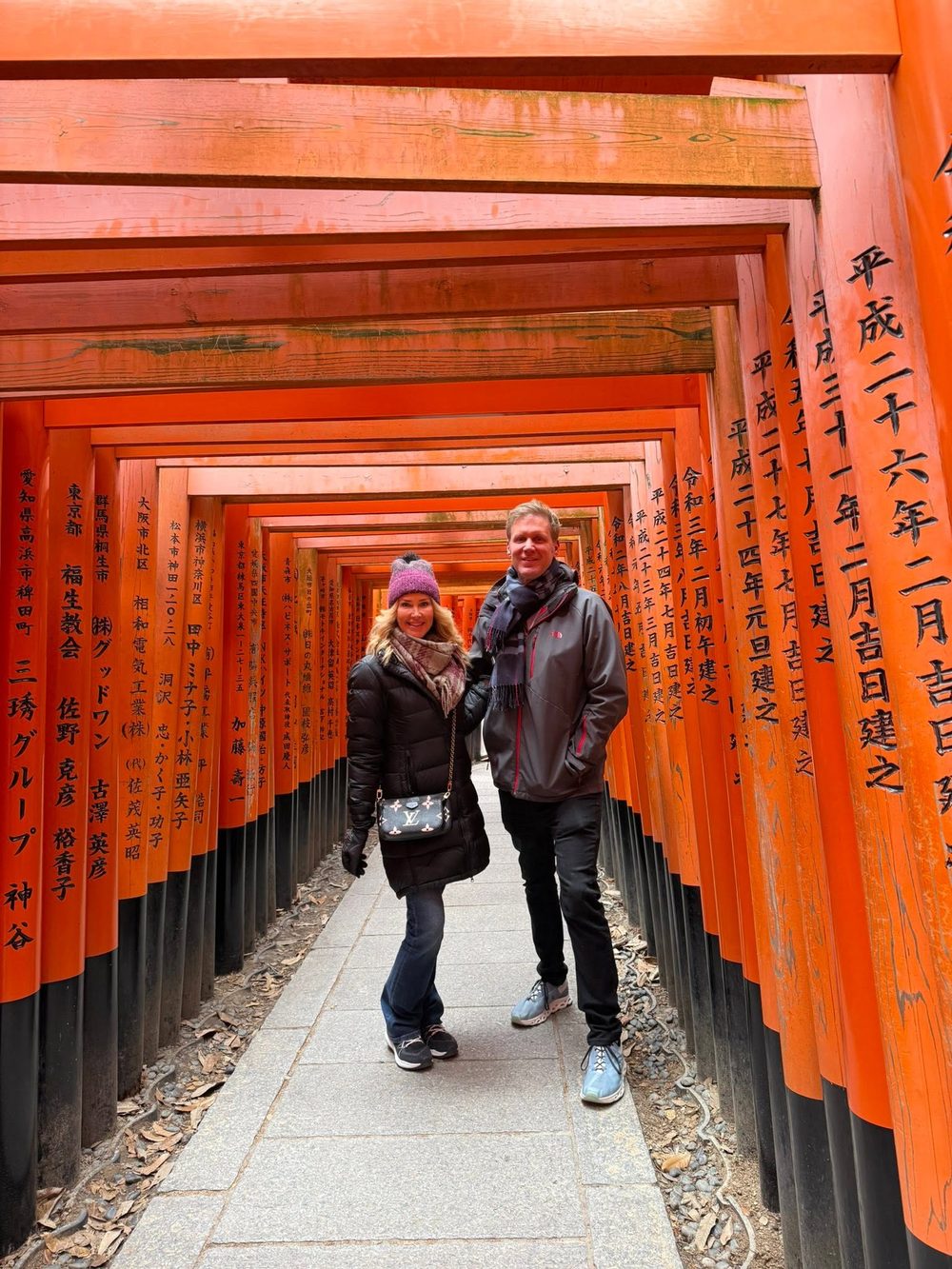 Heather at the torii gates, Kyoto, Japan