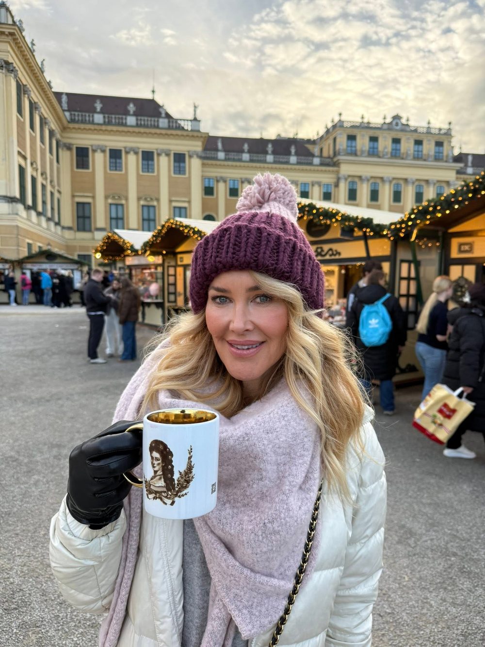 Heather at the Vienna Christmas markets, Austria